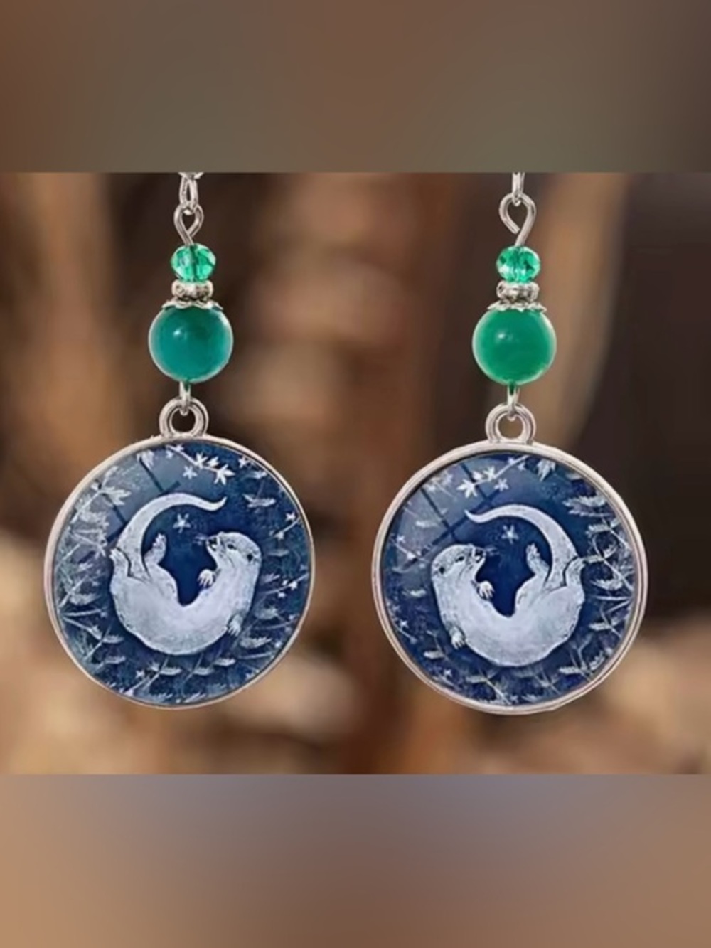 New Adorable Otter Dangle Earrings